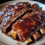 Smoky Maple Bourbon Glazed Ribs with Tangy BBQ Sauce — restaurant-quality recipe photo