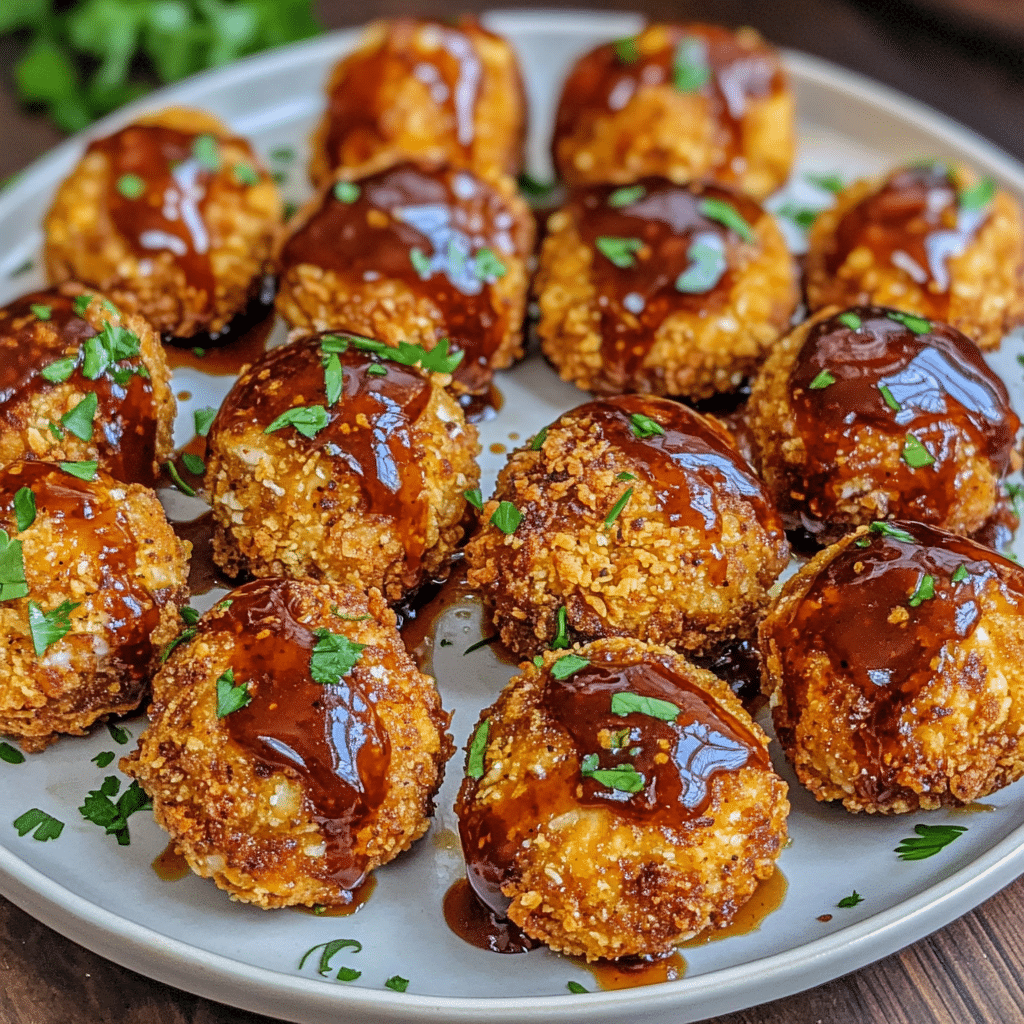 How to make Spicy Honey BBQ Chicken Bombs for Game Day Feasts — key cooking step