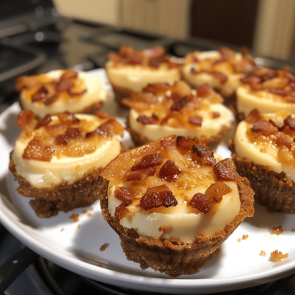 How to make Spicy Honey Garlic Bacon Cheesecake Bites — key cooking step