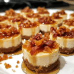 Spicy Hot Honey Maple Bacon Cheesecake Bites for Fall Parties — restaurant-quality recipe photo