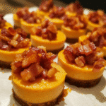 Spicy Maple Bacon Pumpkin Cheesecake Bites — restaurant-quality recipe photo