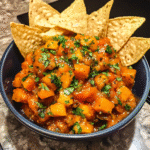 Sweet and Spicy Chipotle Pumpkin Salsa with Tortilla Chips — restaurant-quality recipe photo