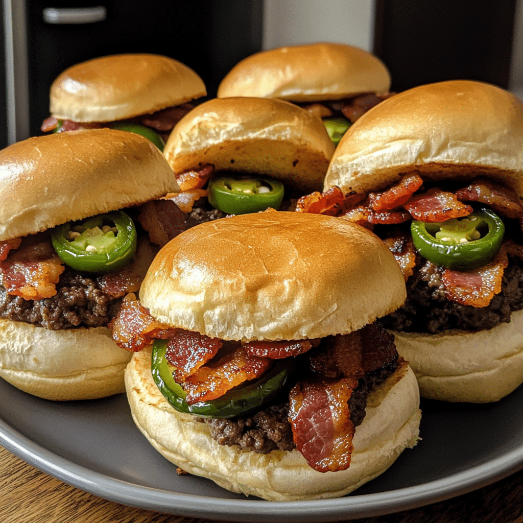 Sweet Heat Maple Bacon Jalapeño Sliders — restaurant-quality recipe photo
