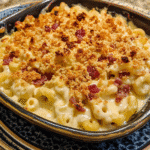 Thanksgiving Cheesy Bacon Mac & Cheese Bake with Crispy Topping — restaurant-quality recipe photo