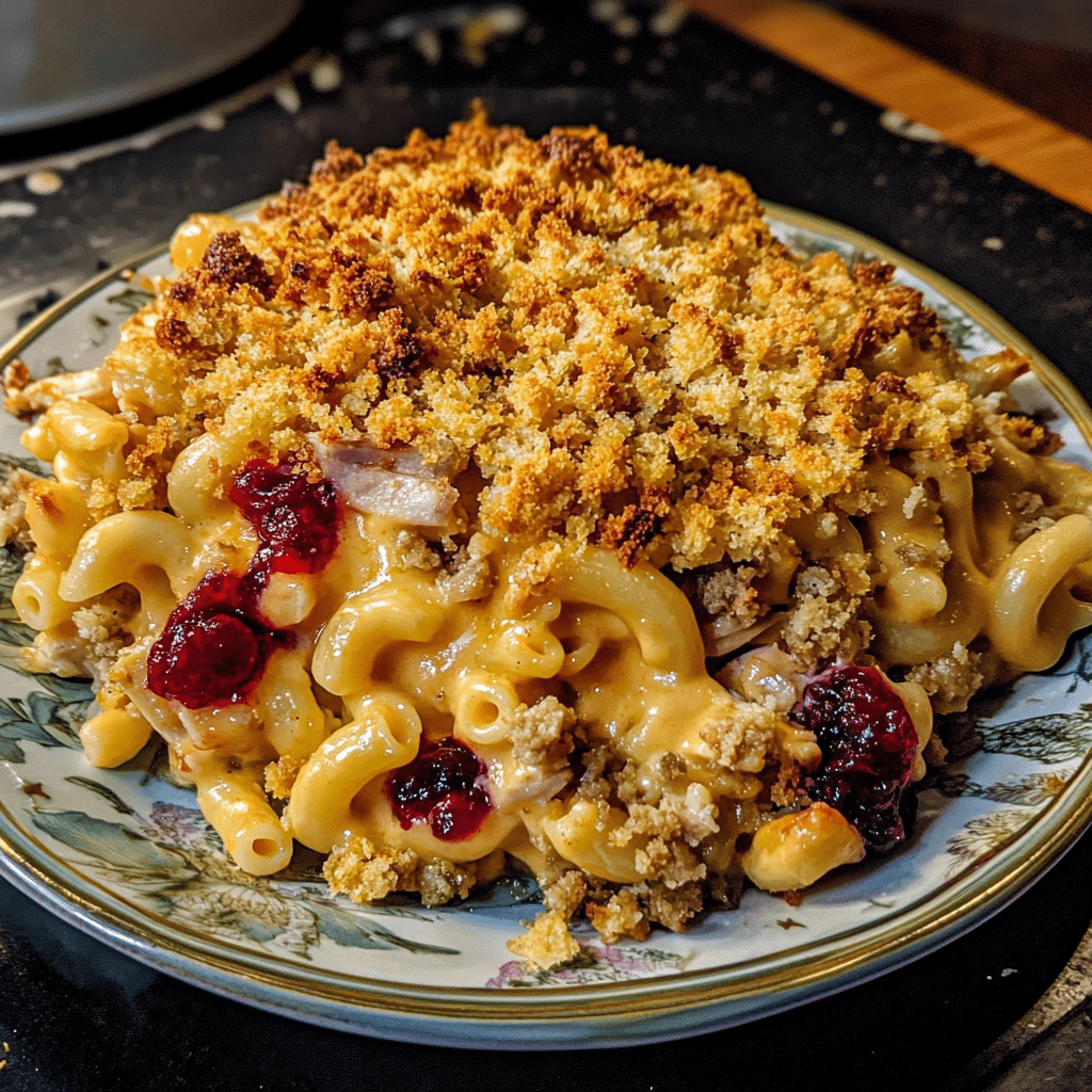 Thanksgiving Leftover Mac & Cheese Bake with Crispy Topping — restaurant-quality recipe photo
