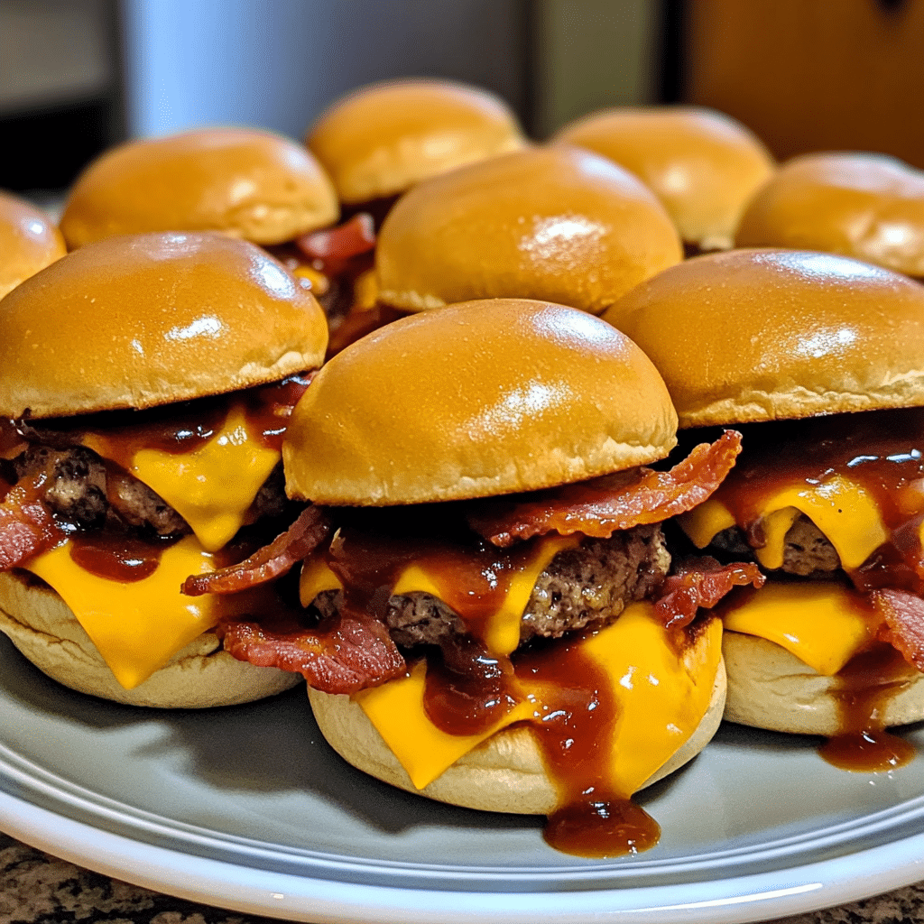 Ultimate Bacon Cheeseburger Sliders with BBQ Sauce — restaurant-quality recipe photo