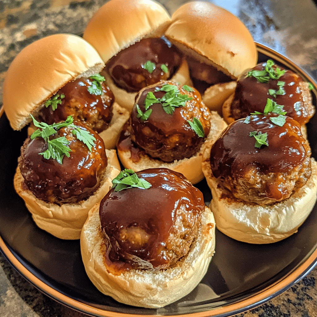 How to make Whiskey-Infused BBQ Meatball Sliders with a Kick — key cooking step