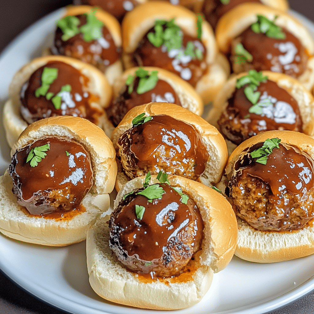 Whiskey-Infused BBQ Meatball Sliders with a Kick — restaurant-quality recipe photo