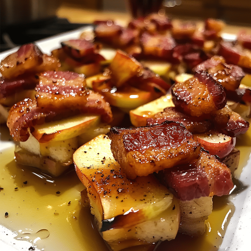 Whiskey Maple Glazed Bacon & Apple Brie Bites — restaurant-quality recipe photo