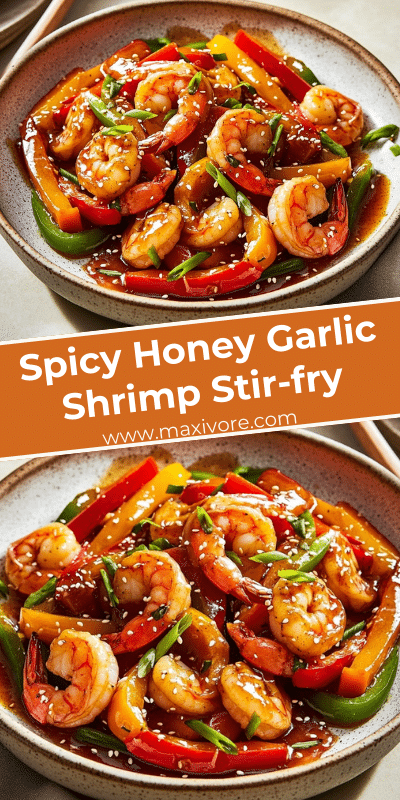 Spicy Honey Garlic Shrimp Stir-fry