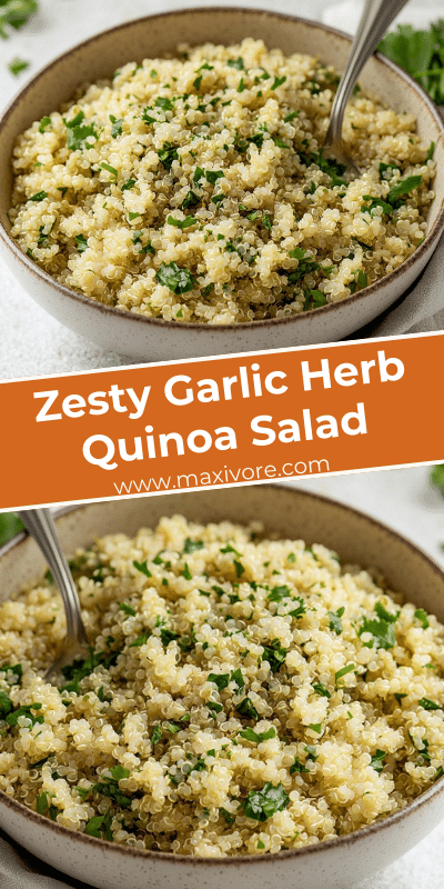 Zesty Garlic Herb Quinoa Salad