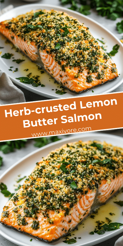 Herb-crusted Lemon Butter Salmon