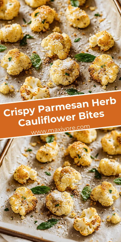 Crispy Parmesan Herb Cauliflower Bites
