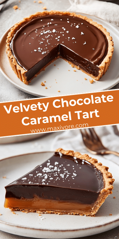 Velvety Chocolate Caramel Tart