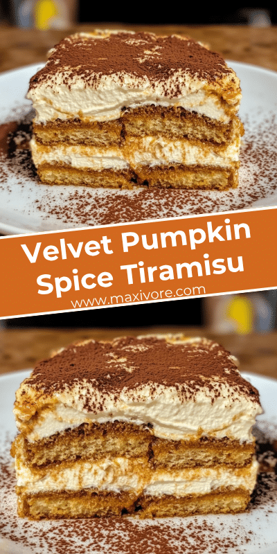 Velvet Pumpkin Spice Tiramisu