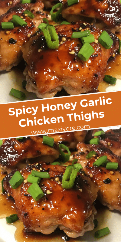 Spicy Honey Garlic Chicken Thighs
