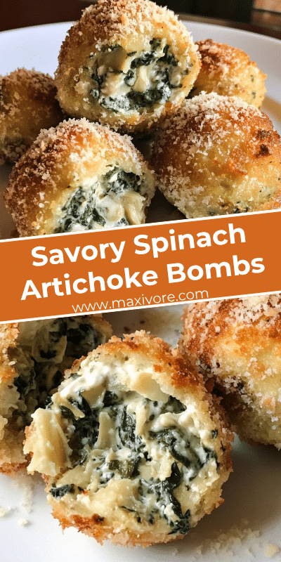 Savory Spinach Artichoke Bombs