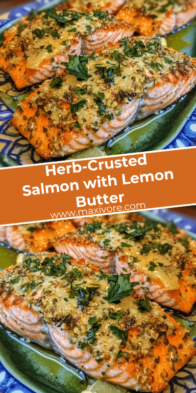 Herb-Crusted Salmon with Lemon Butter
