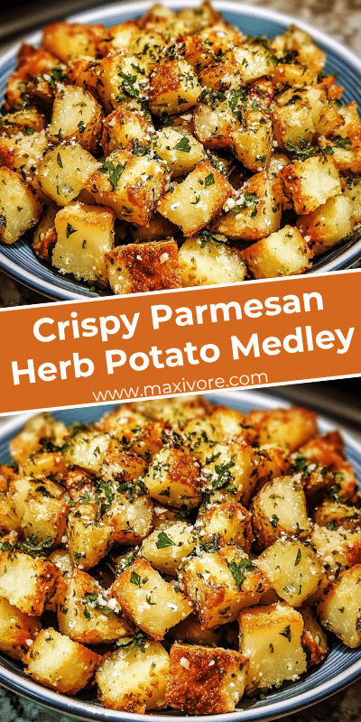 Crispy Parmesan Herb Potato Medley