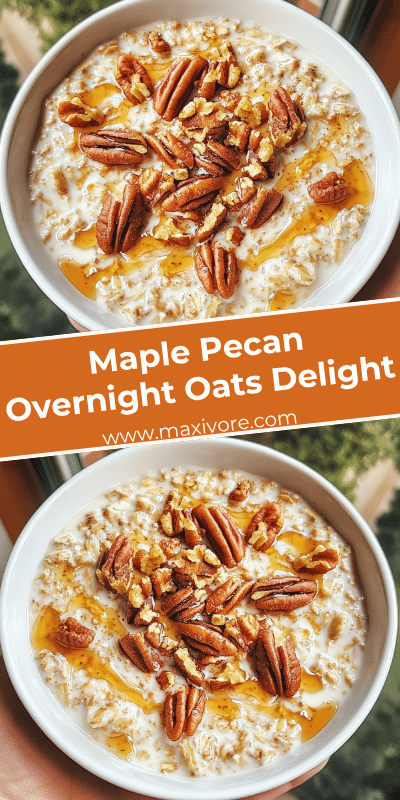 Maple Pecan Overnight Oats Delight