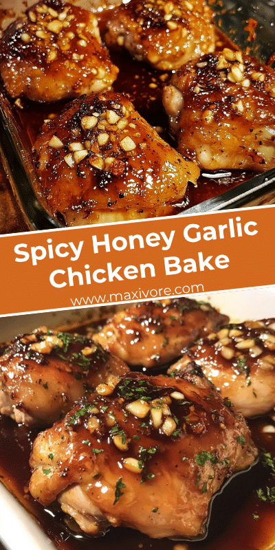 Spicy Honey Garlic Chicken Bake