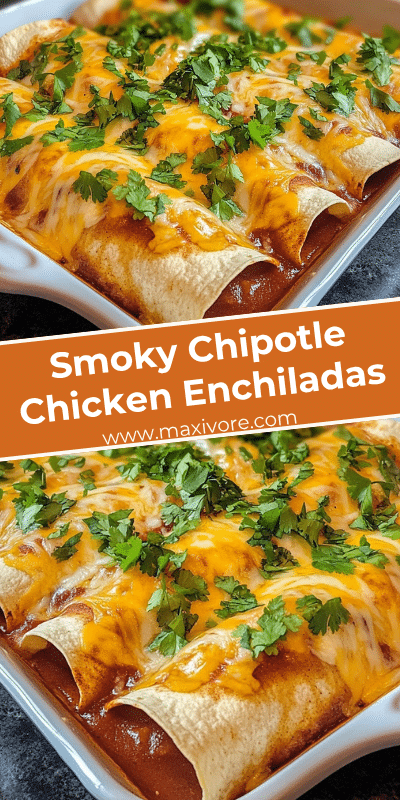 Smoky Chipotle Chicken Enchiladas