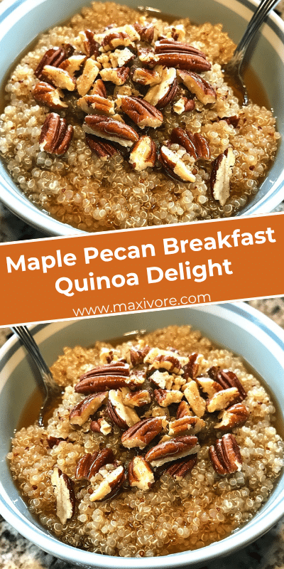 Maple Pecan Breakfast Quinoa Delight