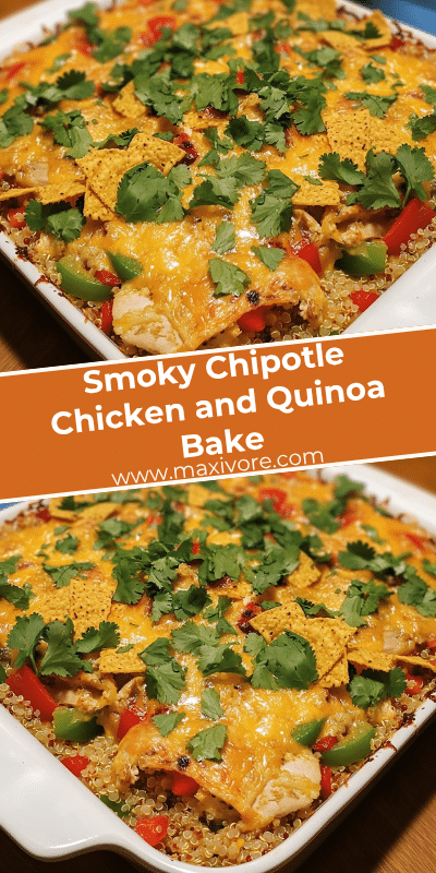 Smoky Chipotle Chicken and Quinoa Bake