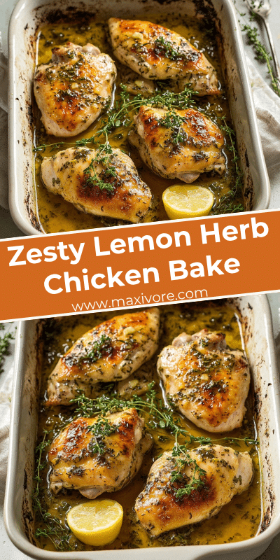 Zesty Lemon Herb Chicken Bake