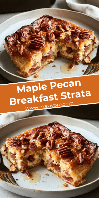 Maple Pecan Breakfast Strata
