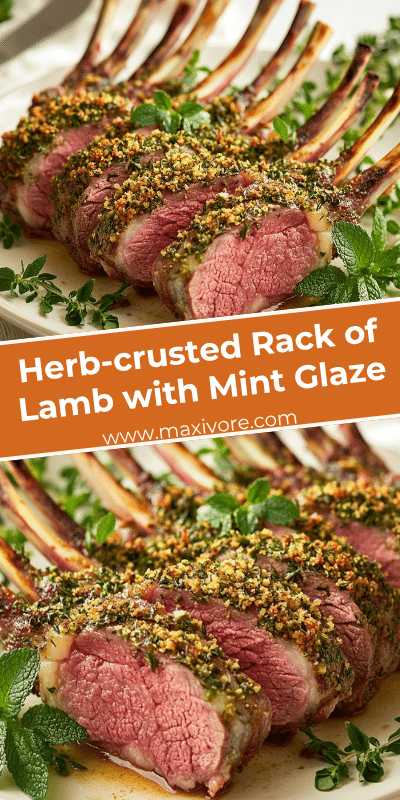 Herb-crusted Rack of Lamb with Mint Glaze