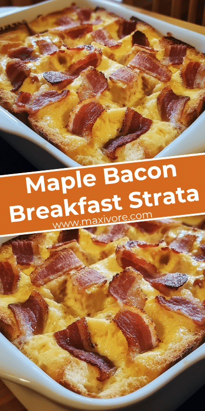 maple bacon breakfast strata
