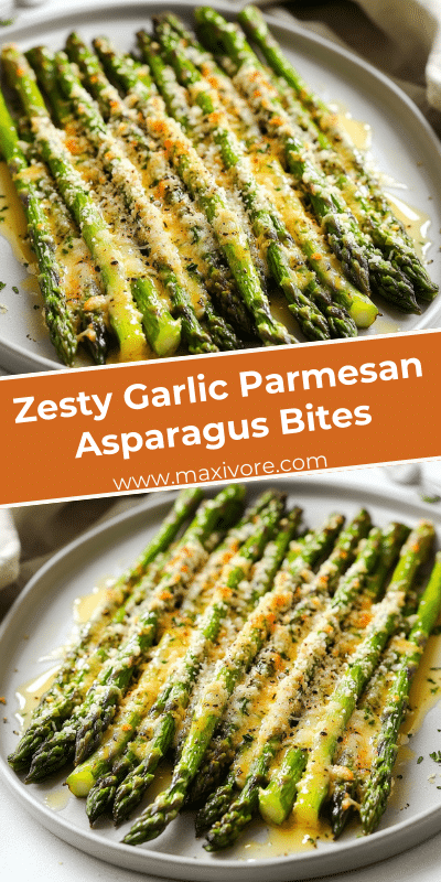 Zesty Garlic Parmesan Asparagus Bites