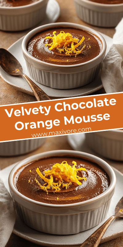 Velvety Chocolate Orange Mousse