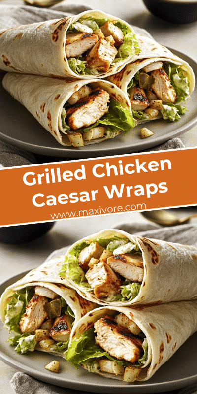 Grilled Chicken Caesar Wraps