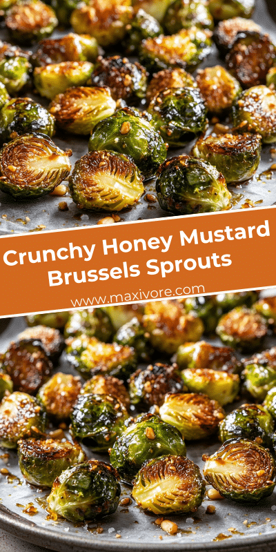 Crunchy Honey Mustard Brussels Sprouts