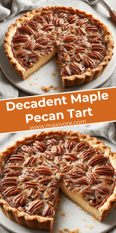 Decadent Maple Pecan Tart