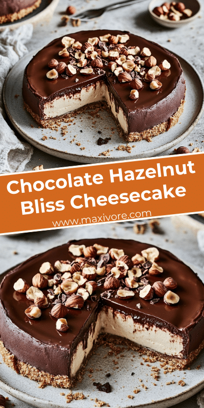 Chocolate Hazelnut Bliss Cheesecake