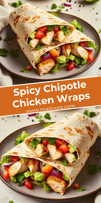 Spicy Chipotle Chicken Wraps