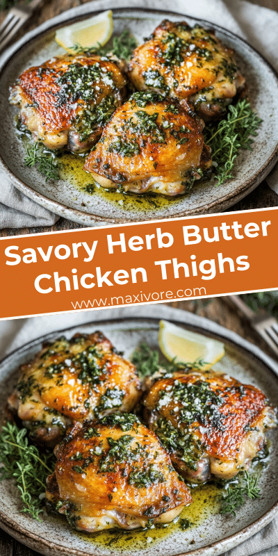 Savory Herb Butter Chicken Thighs
