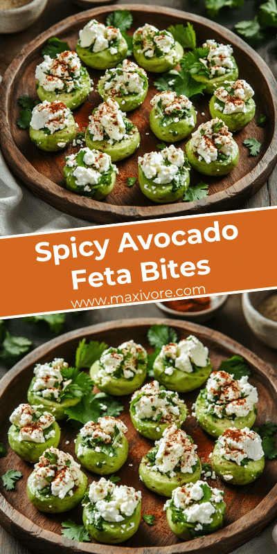 Spicy Avocado Feta Bites