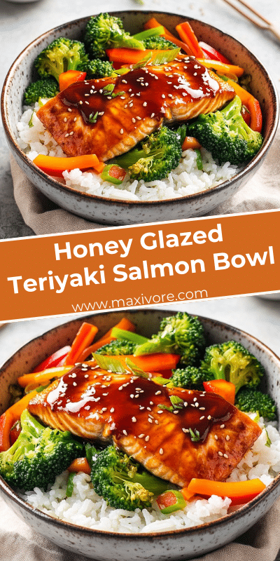 Honey Glazed Teriyaki Salmon Bowl