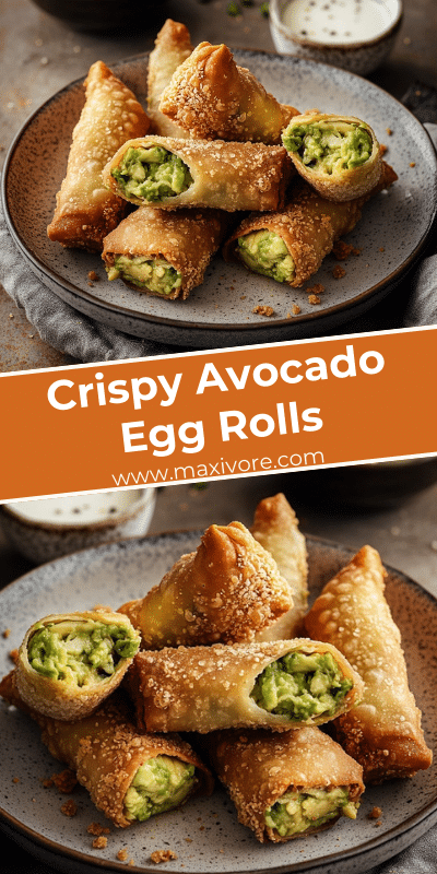 Crispy Avocado Egg Rolls