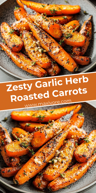 Zesty Garlic Herb Roasted Carrots