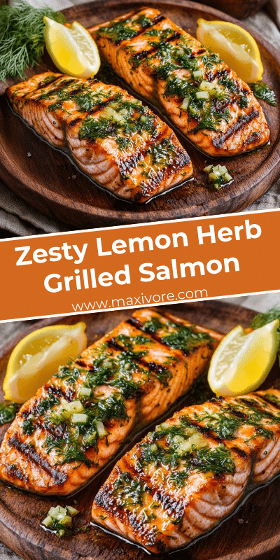 Zesty Lemon Herb Grilled Salmon