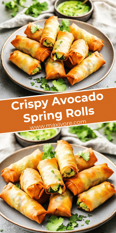 Crispy Avocado Spring Rolls