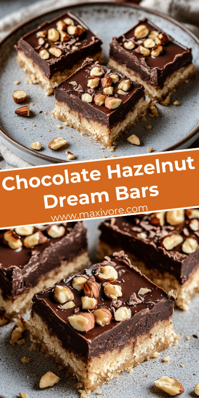 Chocolate Hazelnut Dream Bars