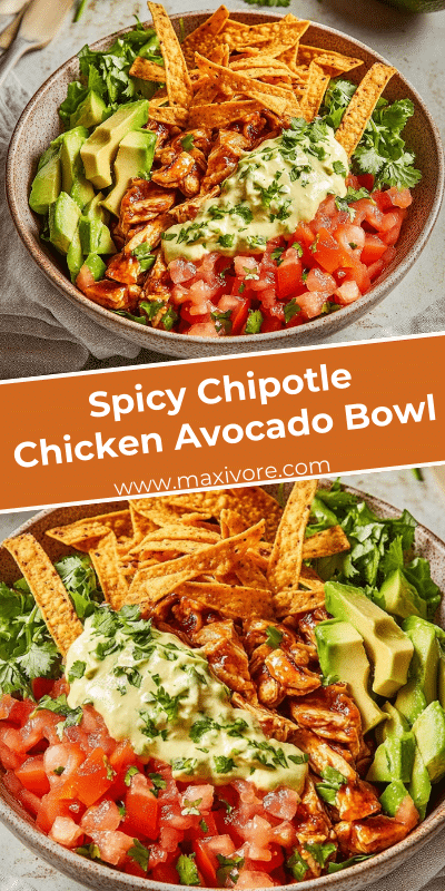 Spicy Chipotle Chicken Avocado Bowl