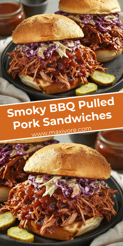 Smoky BBQ Pulled Pork Sandwiches