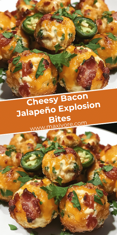 Cheesy Bacon Jalapeño Explosion Bites
